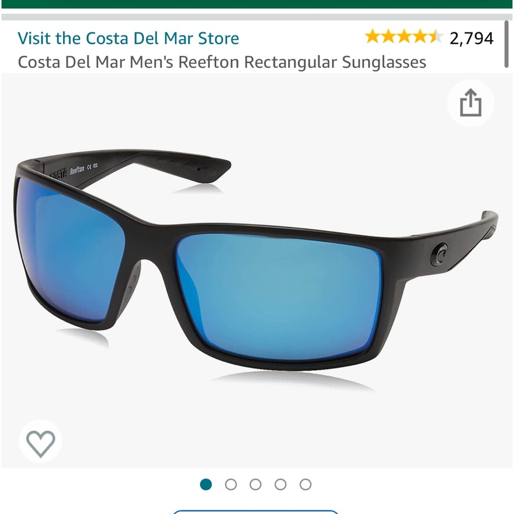 NIB Costa Del Mar Reefton Polarized Men’s Sunglasses